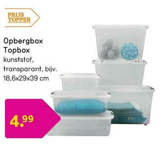 Leen Bakker Opbergbox Topbox aanbieding
