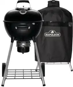 Coolblue Napoleon Premium Kettle 47 cm + Napoleon Hoes voor Kettle NK18K LEG aanbieding