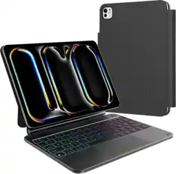 Coolblue BlueBuilt Apple iPad Pro (2024) 11 Pouces Étui Clavier AZERTY Noir aanbieding