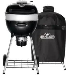 Coolblue Napoleon Pro Kettle 47 cm + Napoleon Housse pour Kettle NK18K LEG aanbieding