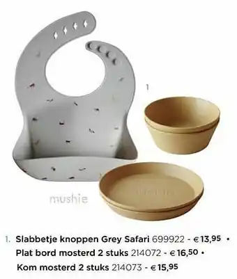 Dreambaby Slabbetje knoppen grey safari aanbieding