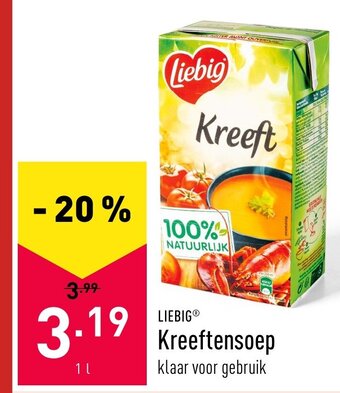 ALDI Liebig Kreeftensoep 1L aanbieding
