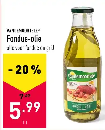 ALDI Vandemoortele Fondue-olie 1L aanbieding