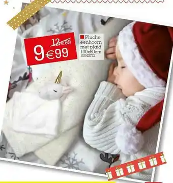 Yess Pluche Eenhorn Met Plaid aanbieding