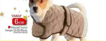 Yess Mantel Hond Beige aanbieding