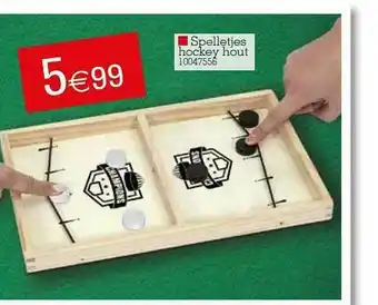 Yess Spelletjes Hockey Hout aanbieding