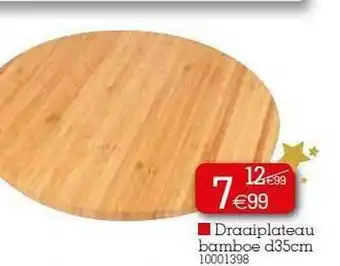 Yess Draaiplateau Bamboe aanbieding