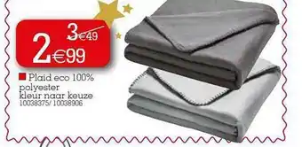 Yess Plaid Eco 100% Polyester Kleur Naar Keuze aanbieding