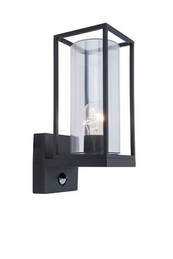 Brico Lutec wandverlichting lantaarn met sensor Flair aanbieding