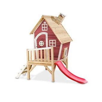 Brico EXIT Fantasia 300 houten speelhuis rood aanbieding