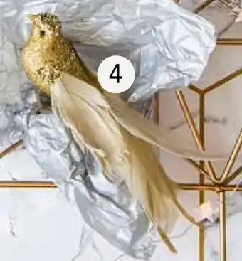 Vogelornament op clip