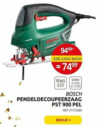 Brico Bosch pendeldecoupeerzaag pst 900 pel aanbieding