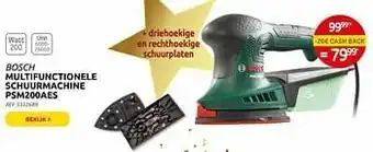 Brico Bosch multifunctionele schuurmachine psm200aes aanbieding
