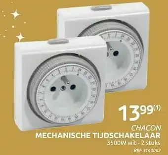 Brico Chacon mechanische tijdschakelaar aanbieding