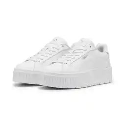 Decathlon Karmen II Leather sneakers voor dames PUMA White Silver Metallic aanbieding
