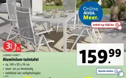 Lidl Aluminium tuintafel aanbieding
