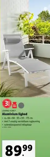 Lidl Aluminium ligbed aanbieding