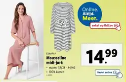 Lidl Esmara mousseline midi jurk aanbieding