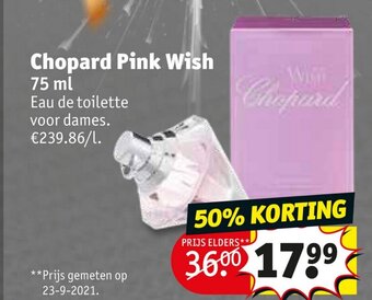 Kruidvat Chopard Pink Wish 75ml aanbieding