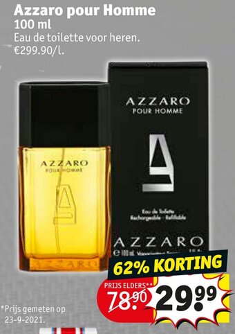 Kruidvat Azzaro pour Homme 100ml aanbieding
