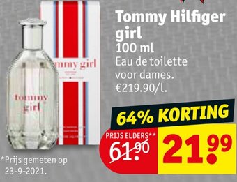 Kruidvat Tommy Hilfiger girl 100ml aanbieding