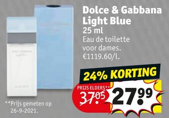 Kruidvat Dolce & Gabbana Light Blue 25ml aanbieding