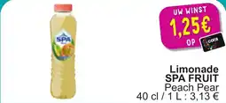 Cora Spa fruit limonade peach pear aanbieding