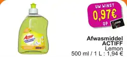 Cora Actiff lemon afwasmiddel aanbieding