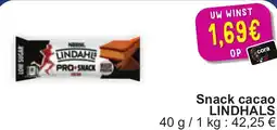 Cora Lindhals snack cacao aanbieding
