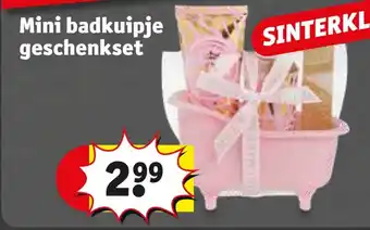 Kruidvat Mini badkuipje geschenkset aanbieding