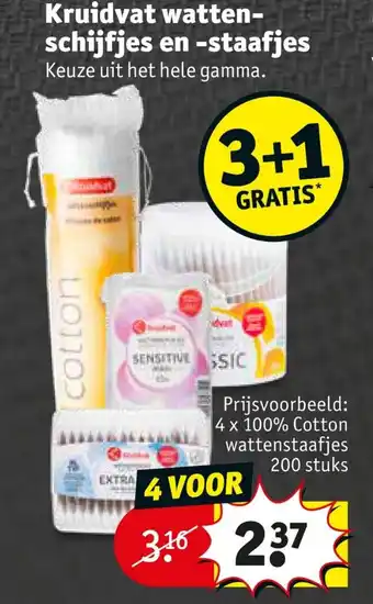 Kruidvat Watten-schijfjes en -staafjes aanbieding