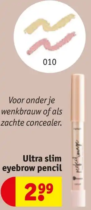 Kruidvat Ultra slim eyebrow pencil aanbieding