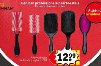 Kruidvat Denman professionele haarborstels aanbieding