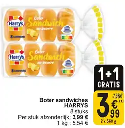 Cora Boter Sandwiches Harrys g aanbieding