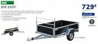Auto5 Kantelbare aanhangwagen bw easy aanbieding
