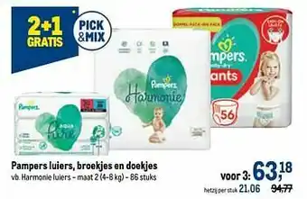 Makro Pampers harmonie luiers aanbieding