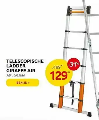 Brico Telescopische ladder giraffe air aanbieding