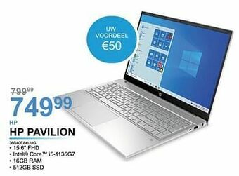 AUVA Hp hp pavilion 36b40ea#uug aanbieding