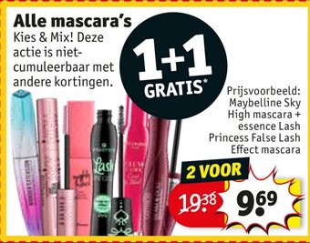Kruidvat Alle mascara's aanbieding
