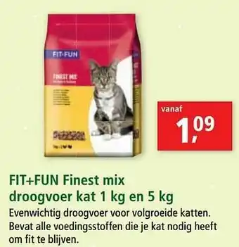 Maxi Zoo Fit+fun finest mix droogvoer kat aanbieding
