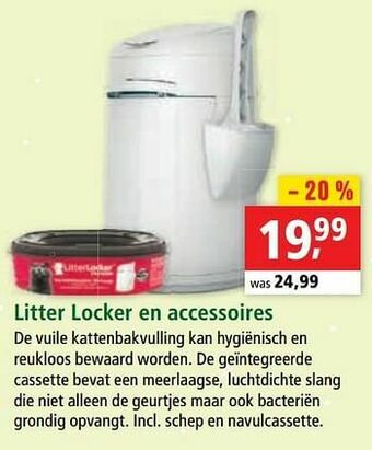 Maxi Zoo Litter locker en accessoires aanbieding