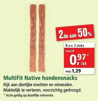 Multifit native hondensnacks