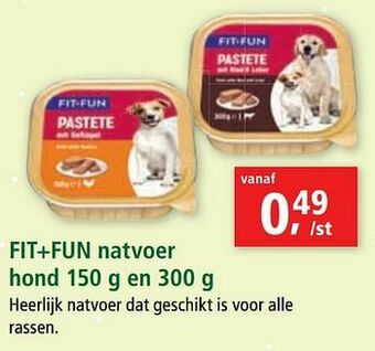Maxi Zoo Fit+fun natvoer hond aanbieding