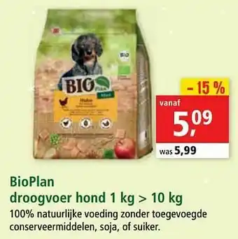 Maxi Zoo Bioplan droogvoer hond aanbieding