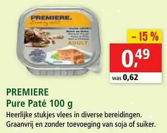 Maxi Zoo Premiere pure paté aanbieding