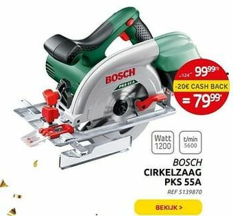 Brico Bosch cirkelzaag pks 55a aanbieding