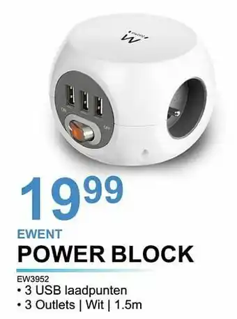 AUVA Ewent power block ew3952 aanbieding