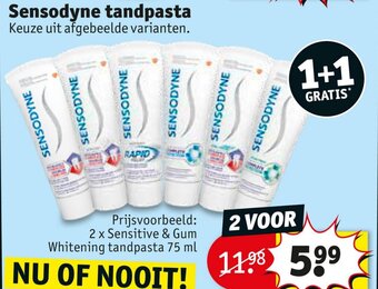 Kruidvat Sensodyne tandpasta aanbieding