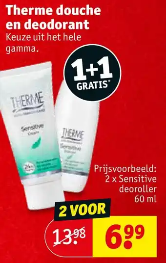 Kruidvat Therme douche en deodorant aanbieding