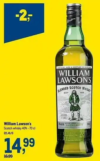 William lawson`s scotch whisky
